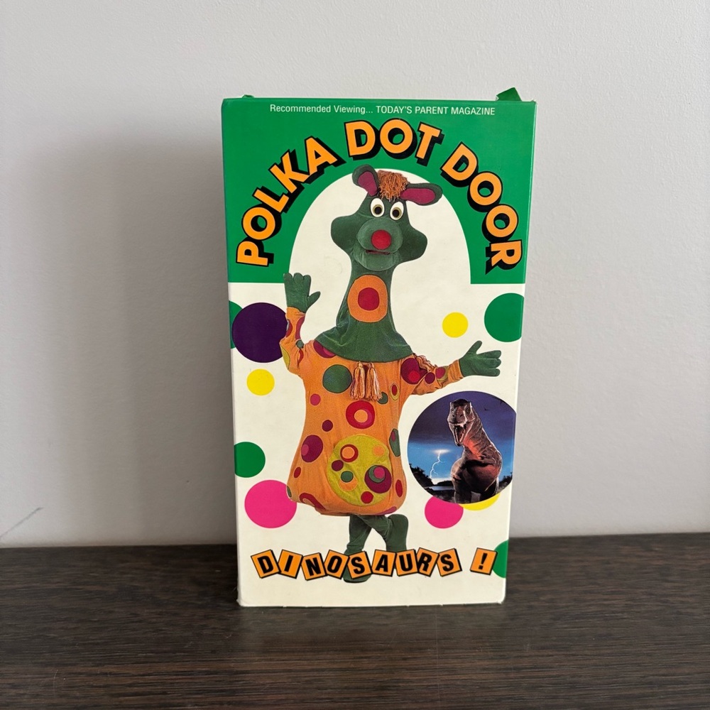 RARE - Polka Dot Door Dinosaurs VHS 📼 1983